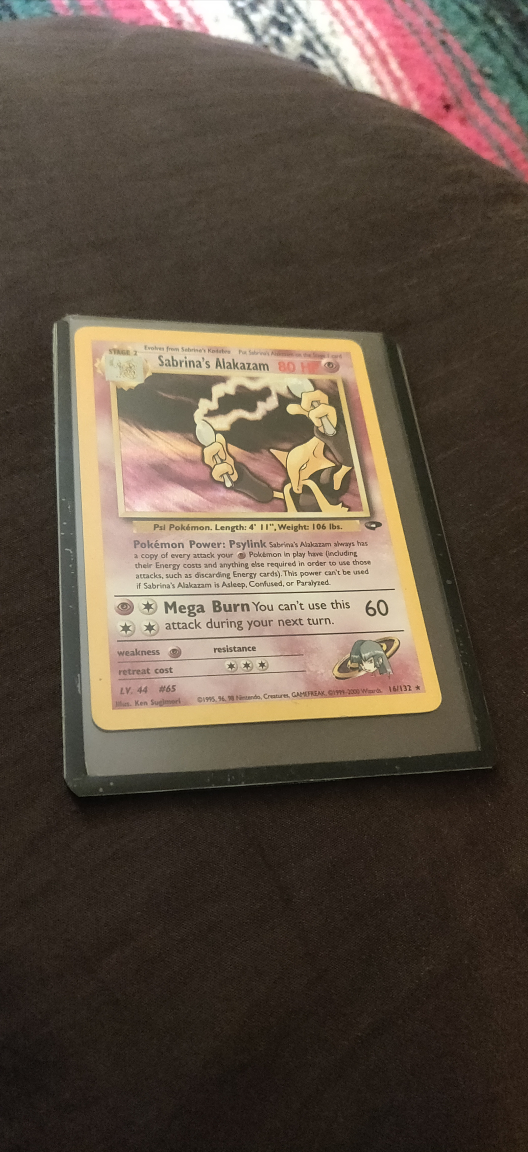 Sabrina's Alakazam Pokemon Card thumbnail