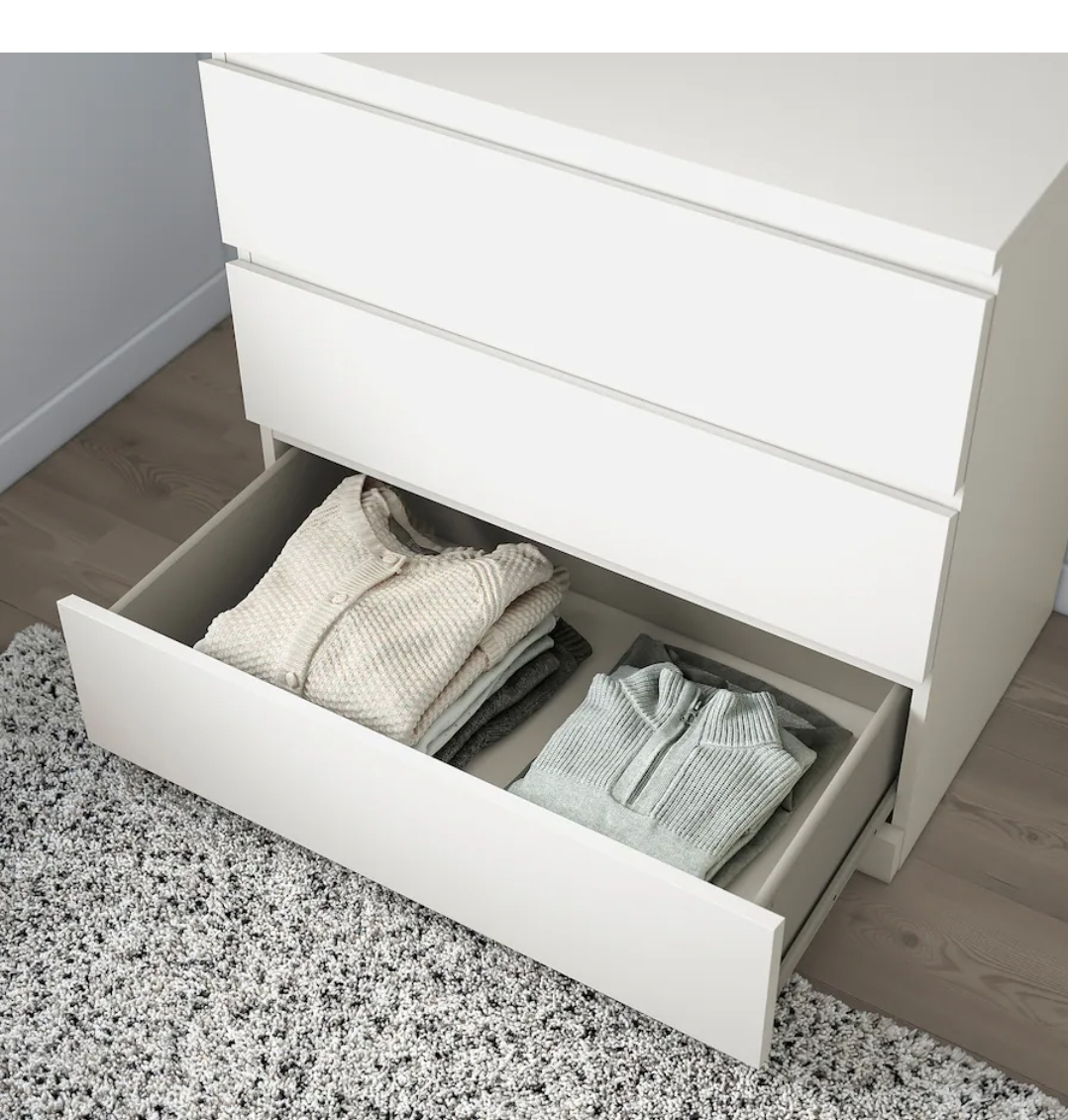 3-drawer chest, white,  - photo 3