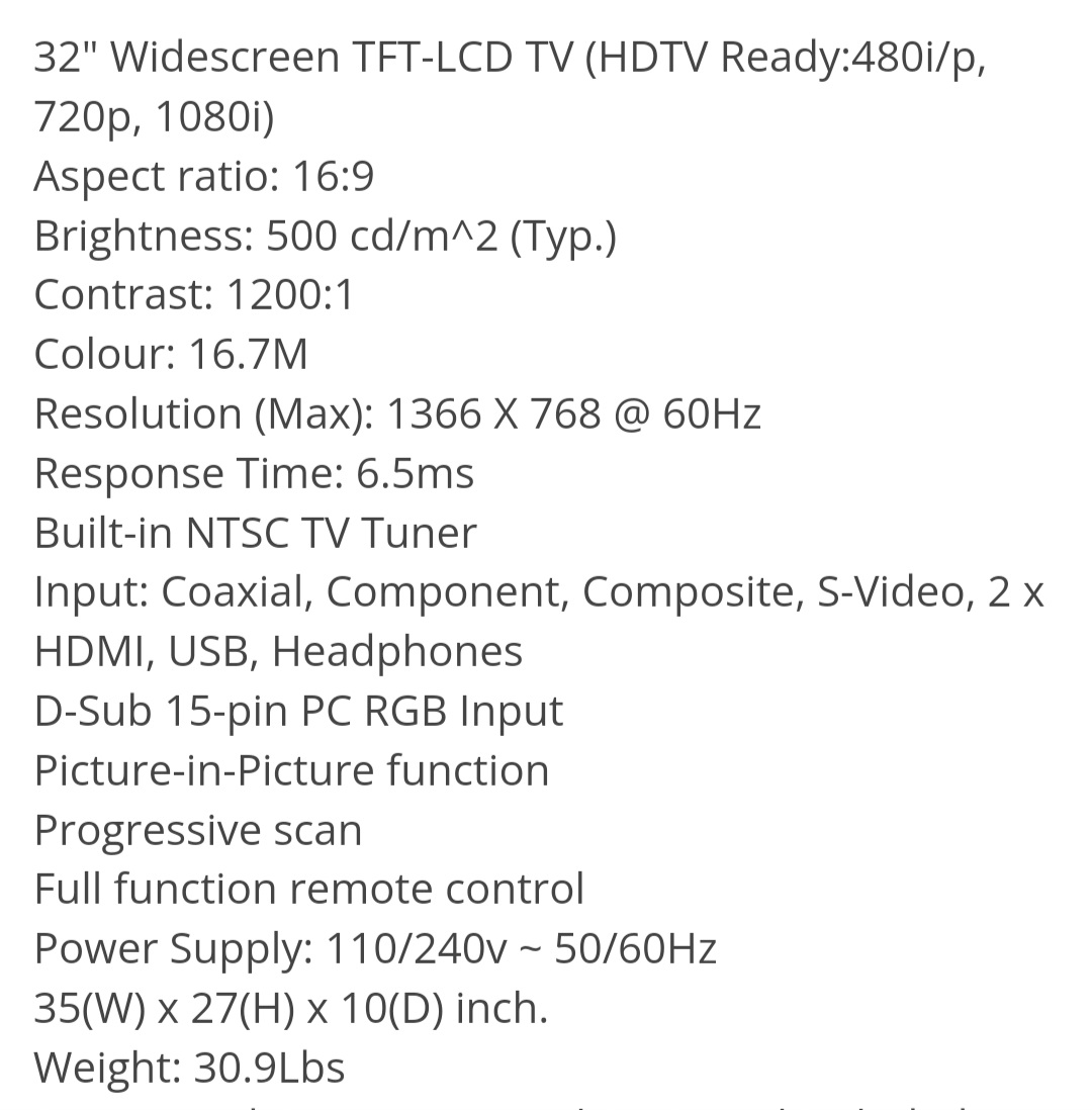 AEVIS 32" TV - photo 4