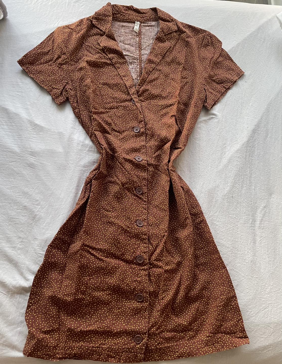 Brown polka dots dress - photo 2