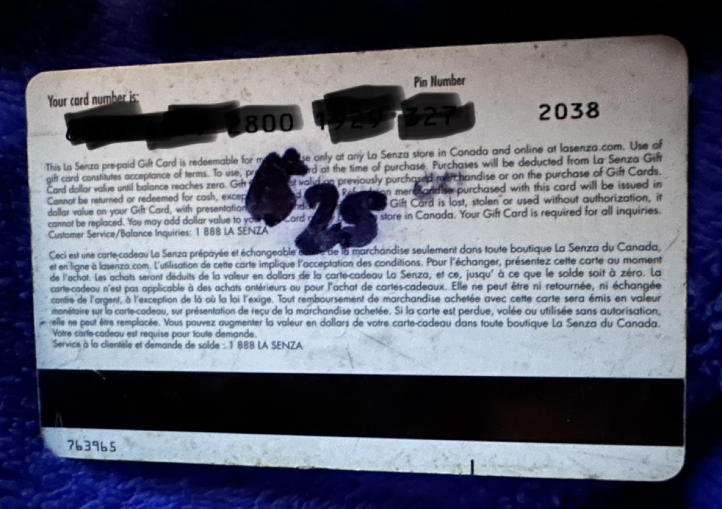 La Senza $25 Gift Card image indicator(2)