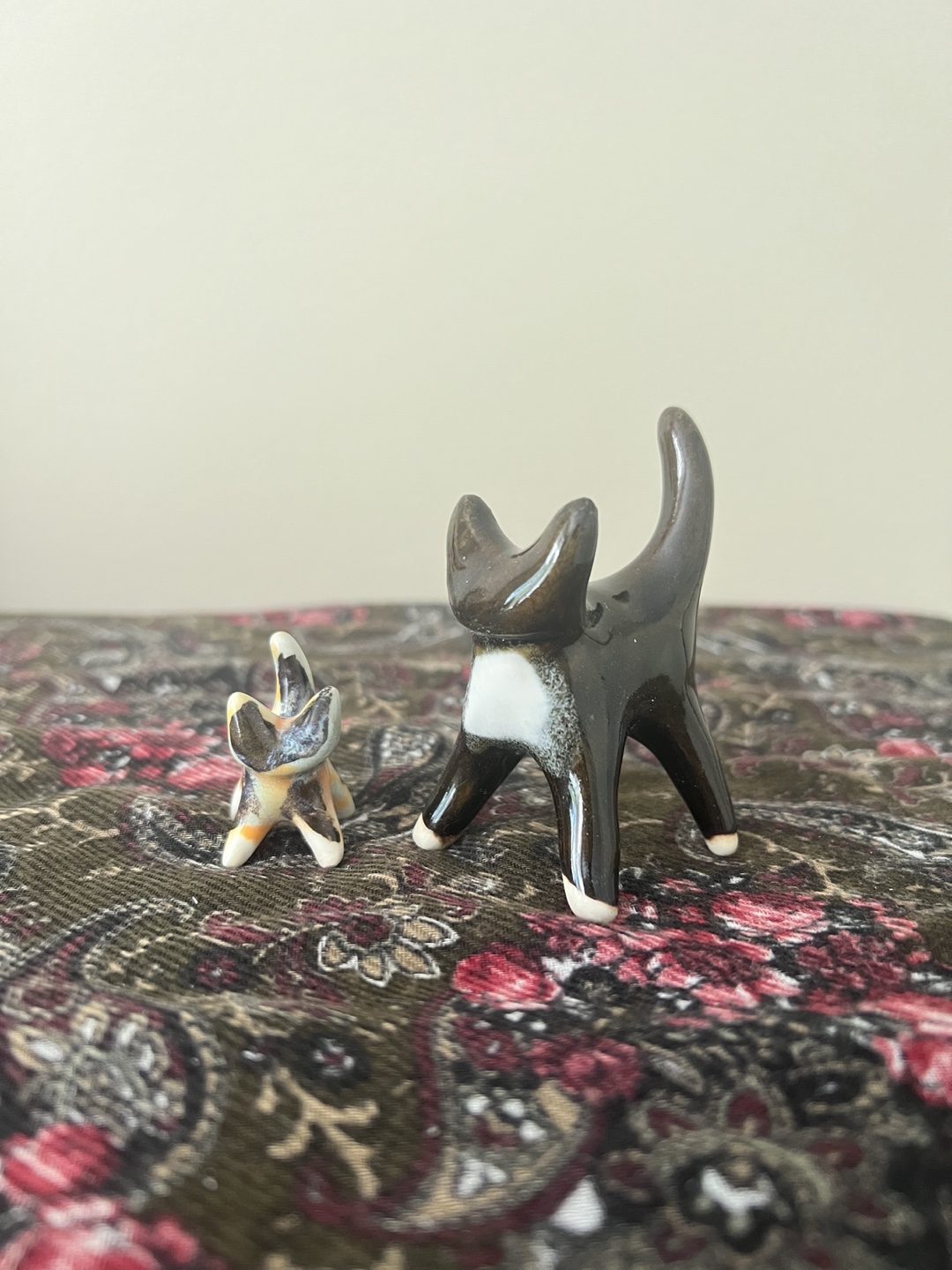 Small Ceramic Cat Figurines