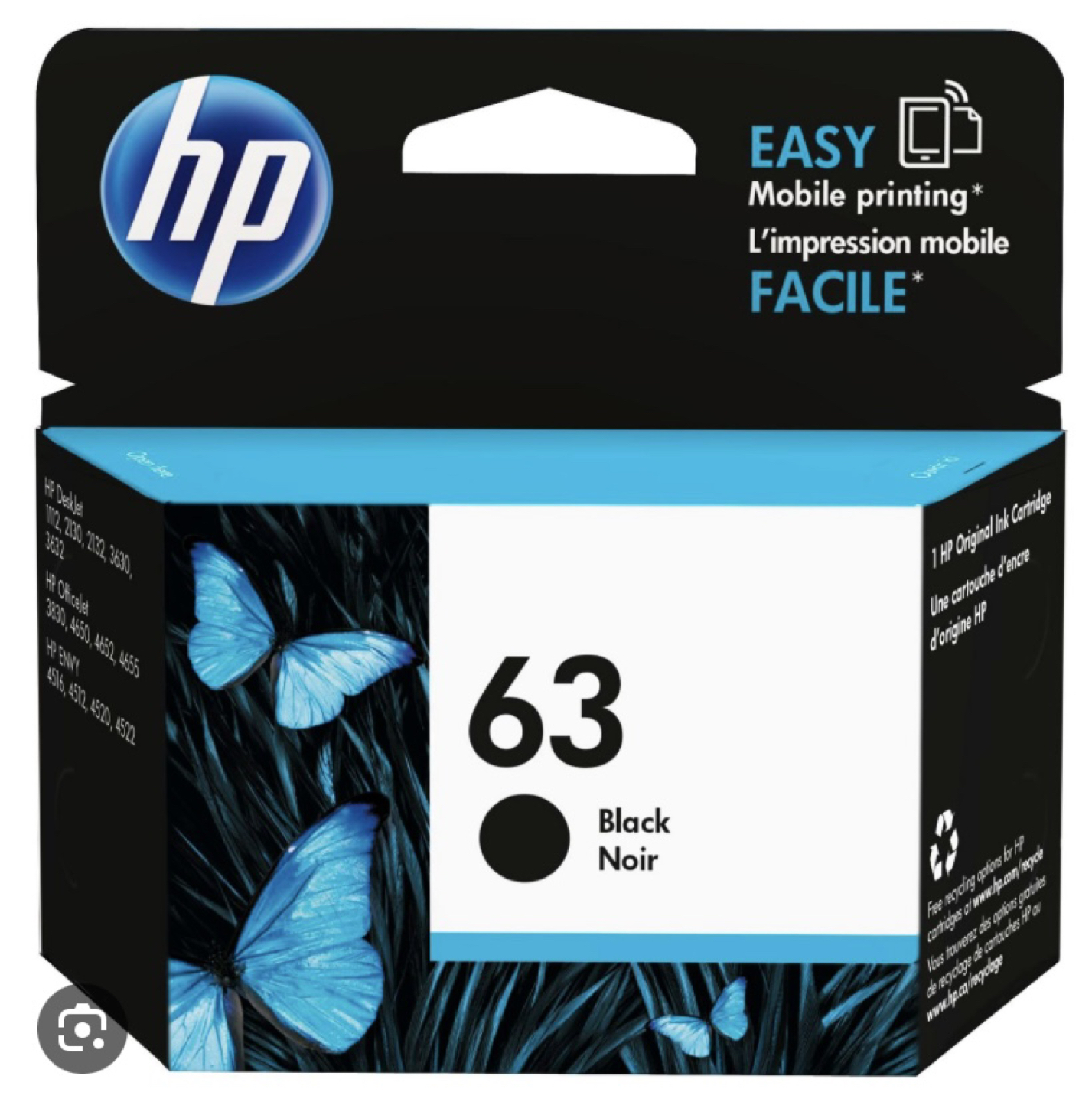 HP 63 Black Ink Cartridge image indicator(2)