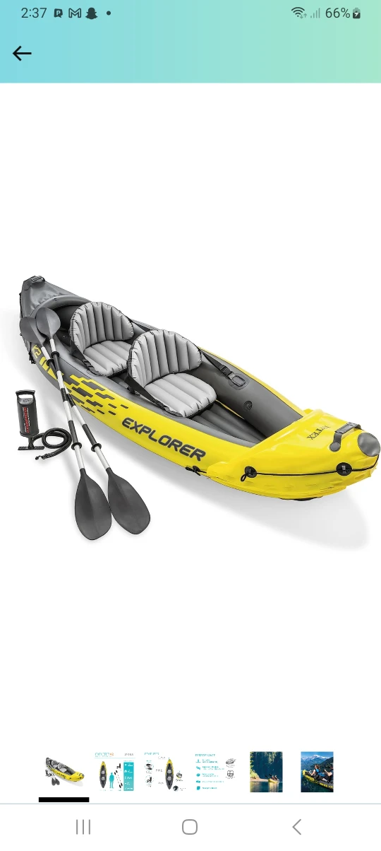 Intex Explorer K2 Inflatable Kayak 2-person
