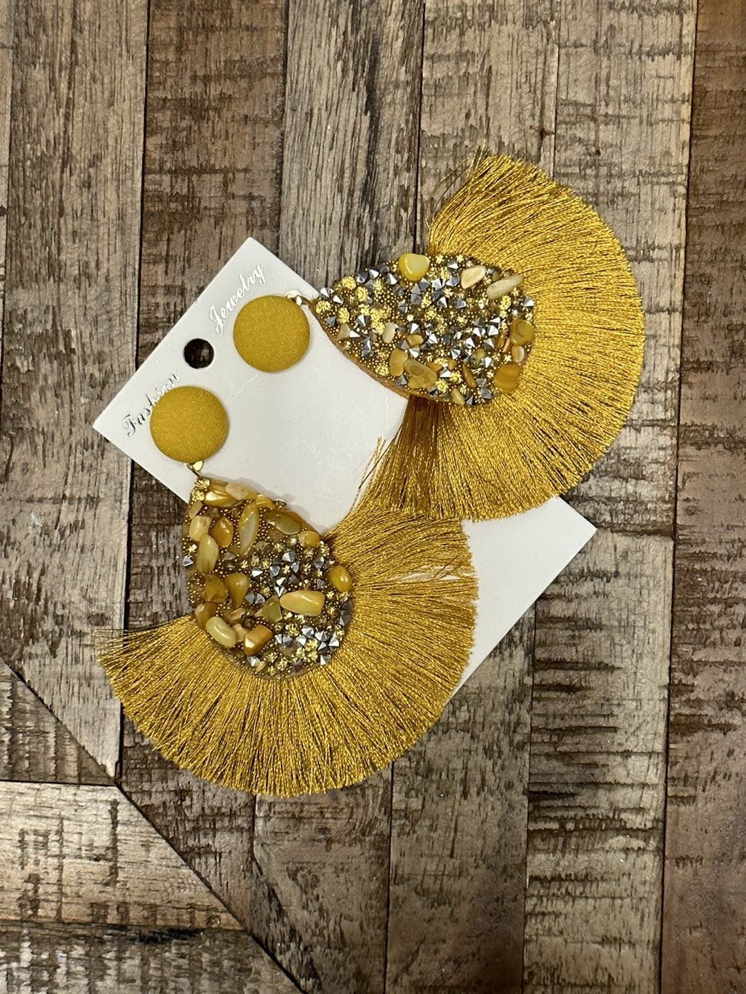 Tassel Beaded Earrings thumbnail
