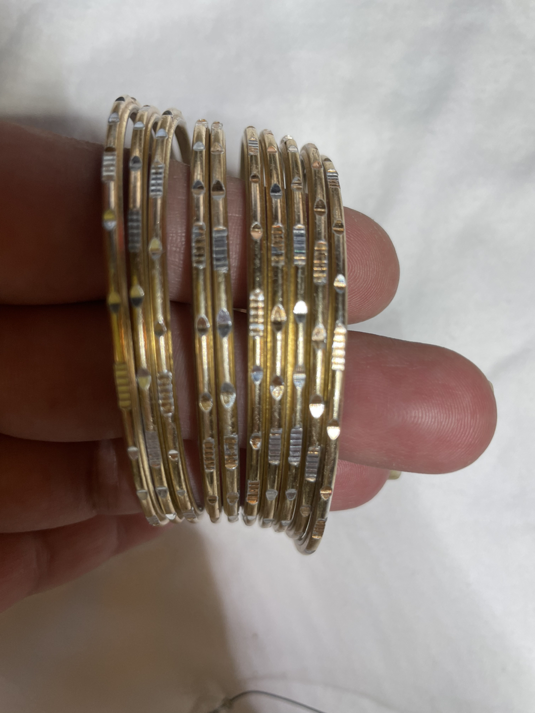 Bangle Bracelets  vintage lot of ten