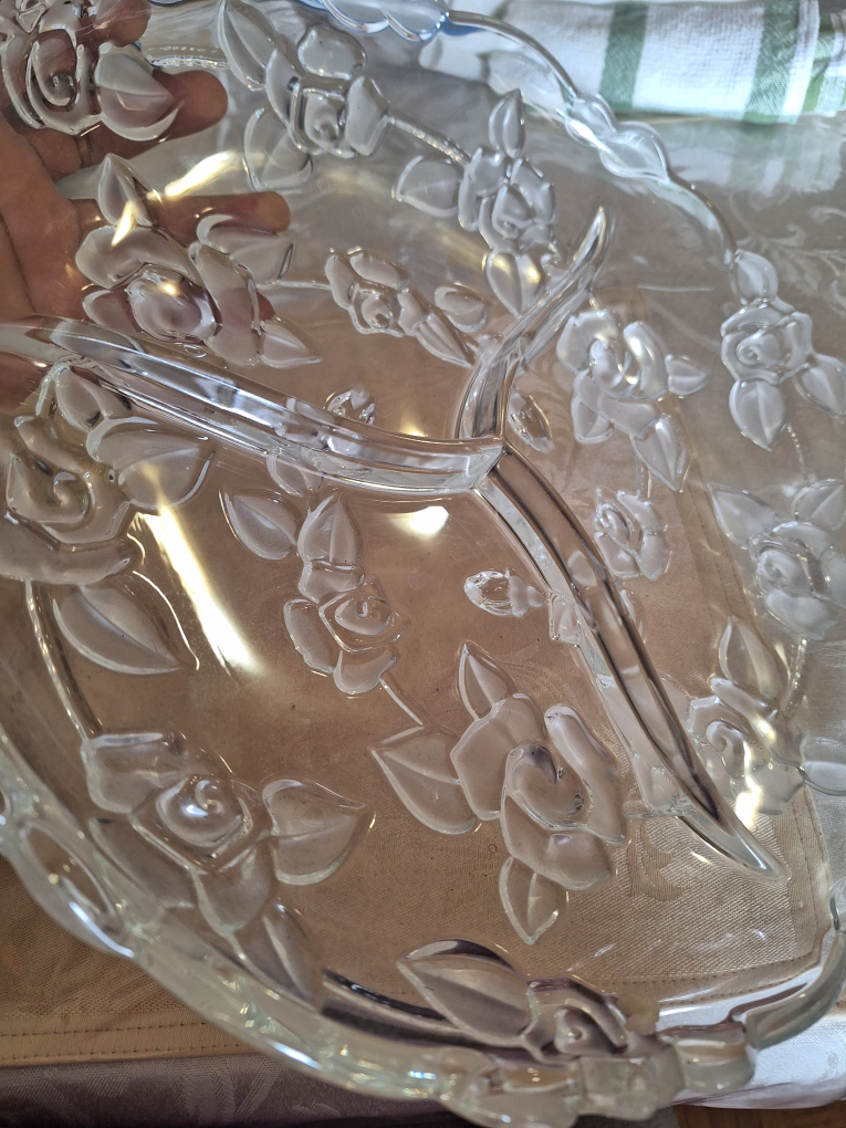 glass serving platter - photo 4