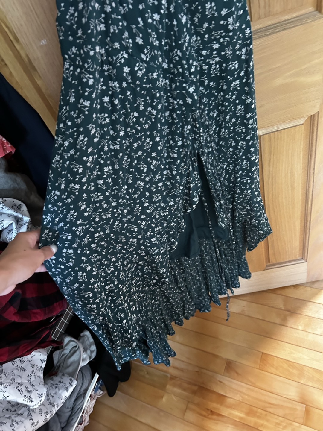 Dark green wrap dress XS image indicator(3)