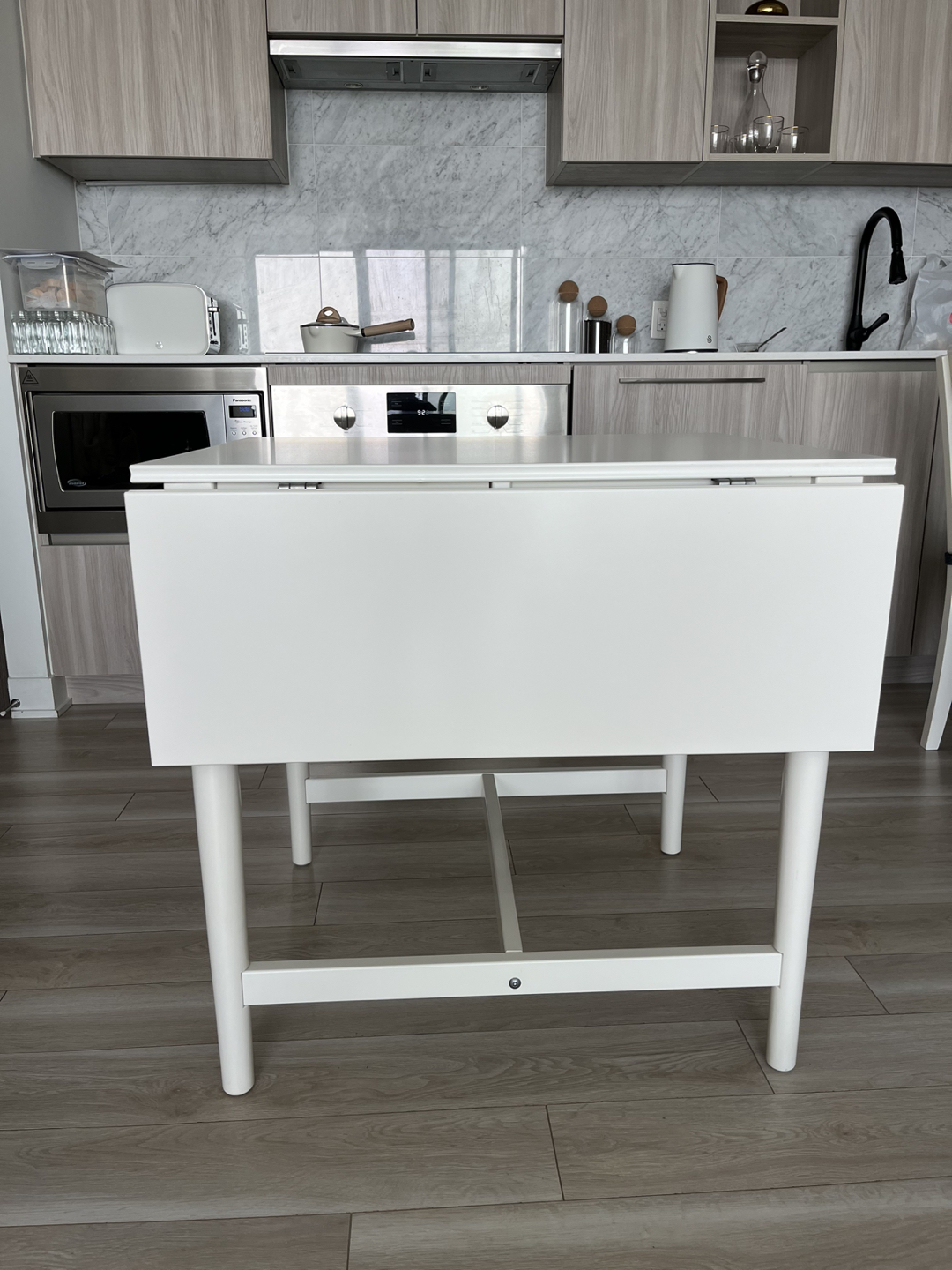 Ikea drop leaf rectangular dining table thumbnail