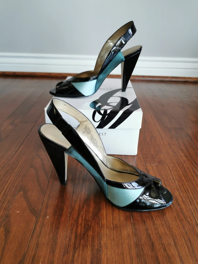 Nine West Green & Black Heels - photo 2