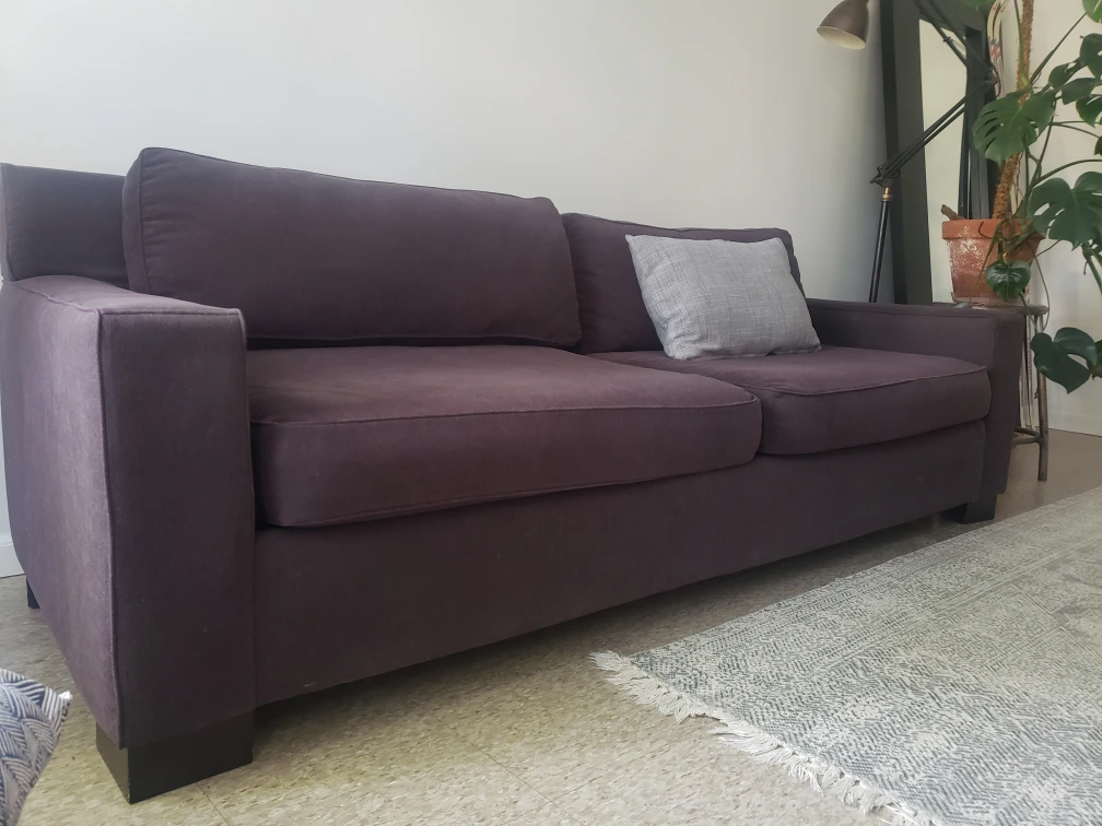 Sofa/Couch West Elm gray sofa.
