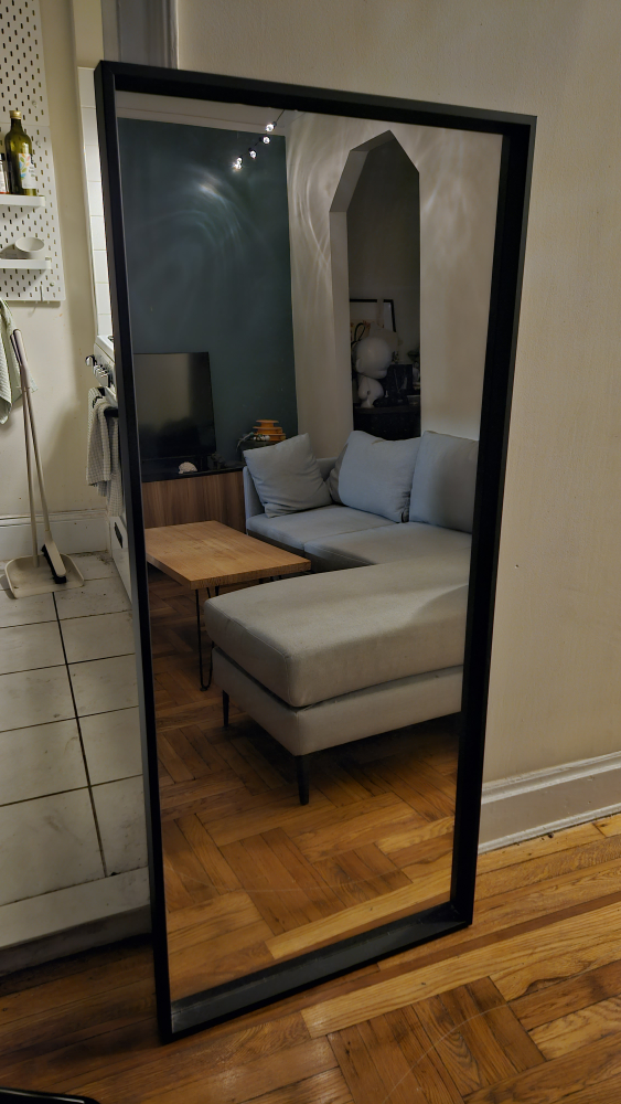 Ikea mirror, black frame - photo 2