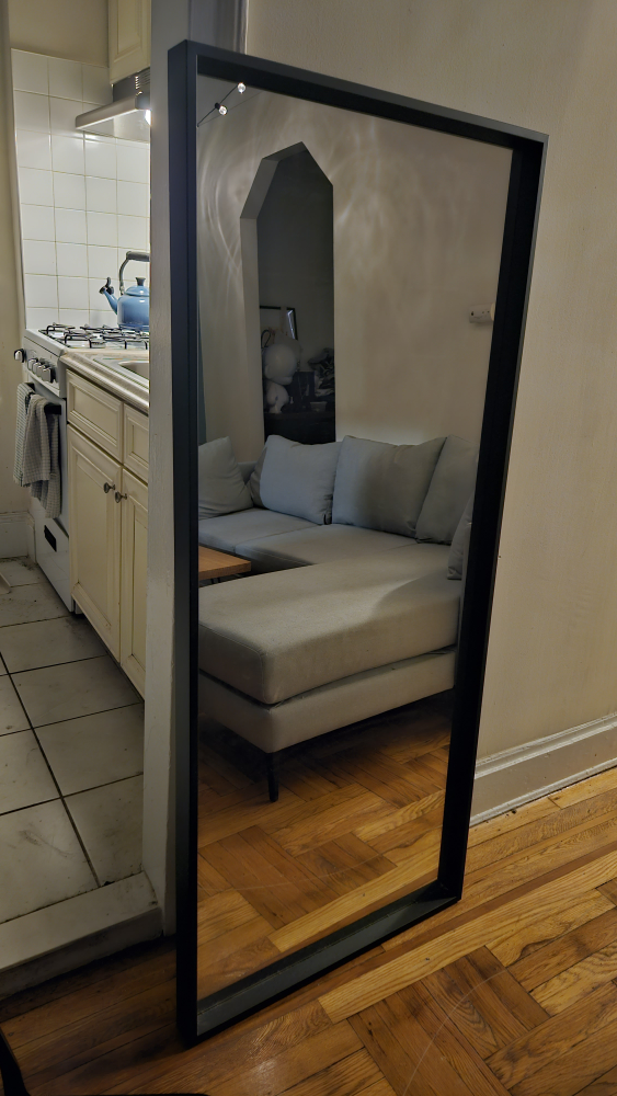 Ikea mirror, black frame - photo 3