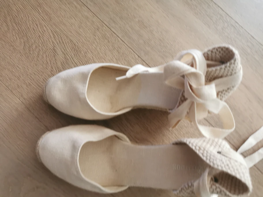 Lace up espadrille wedges baige - photo 4