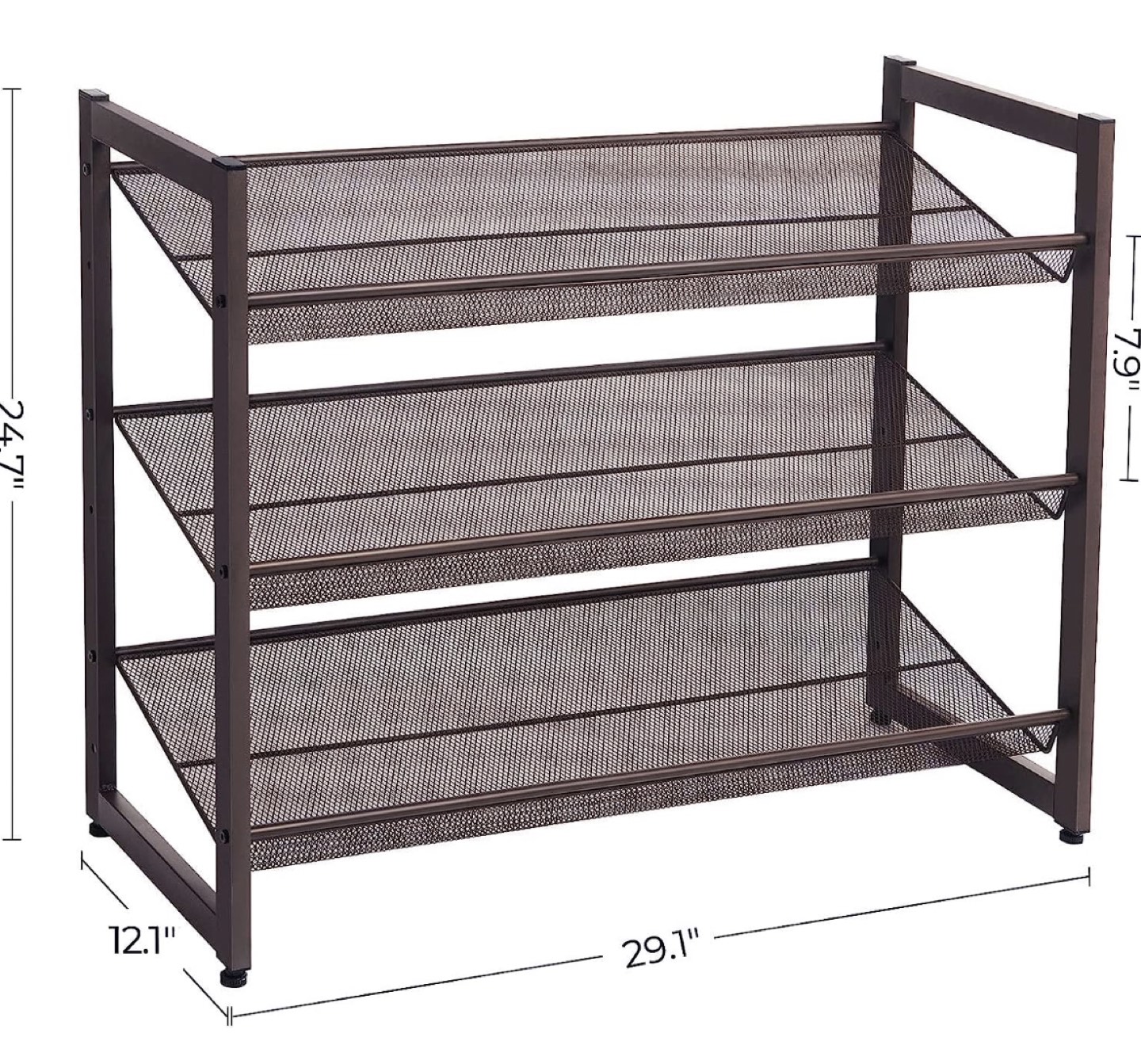 Bronze Three teir shoe rack - photo 3