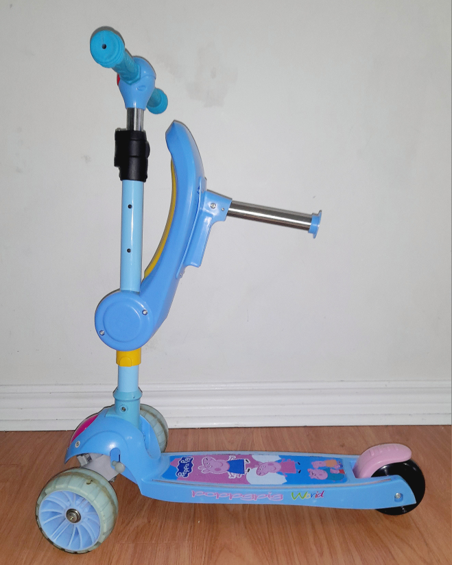 2-in-1 Kids Tilt and Turn Kick Scooter with Foldable Seat - photo 3