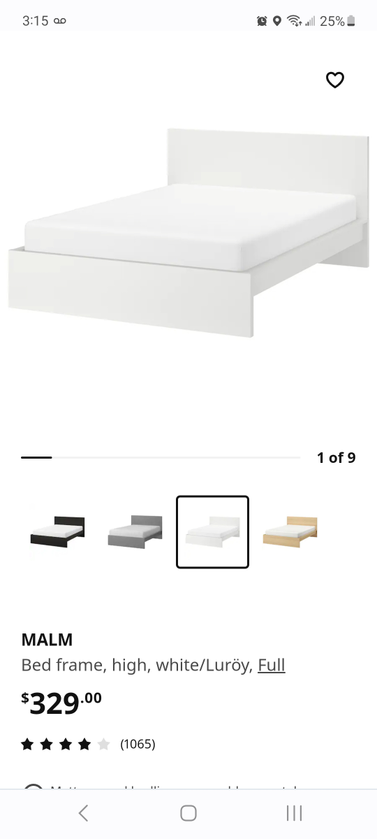Moving sale - IKEA bed frame, full size image indicator(2)
