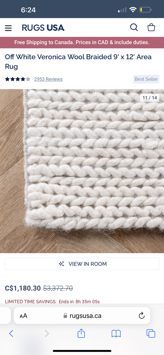 White/Cream Rug - photo 4