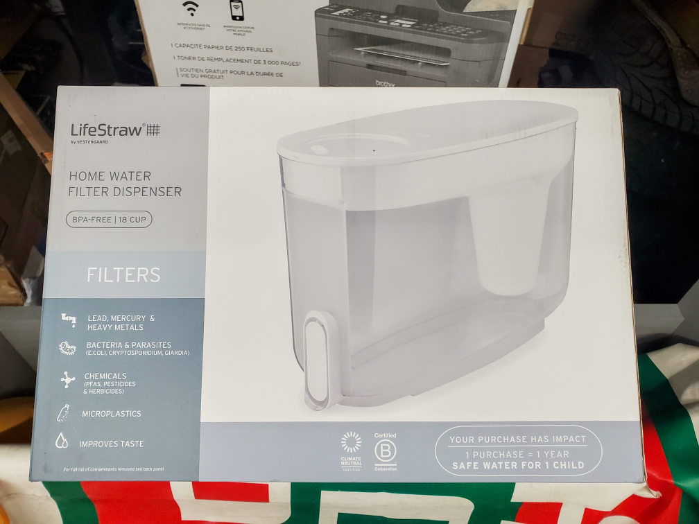 LifeStraw Home Water Filter Dispenser, 18-Cup, White thumbnail