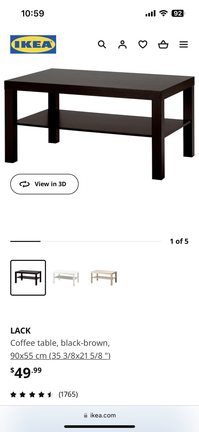 IKEA LACK coffee table