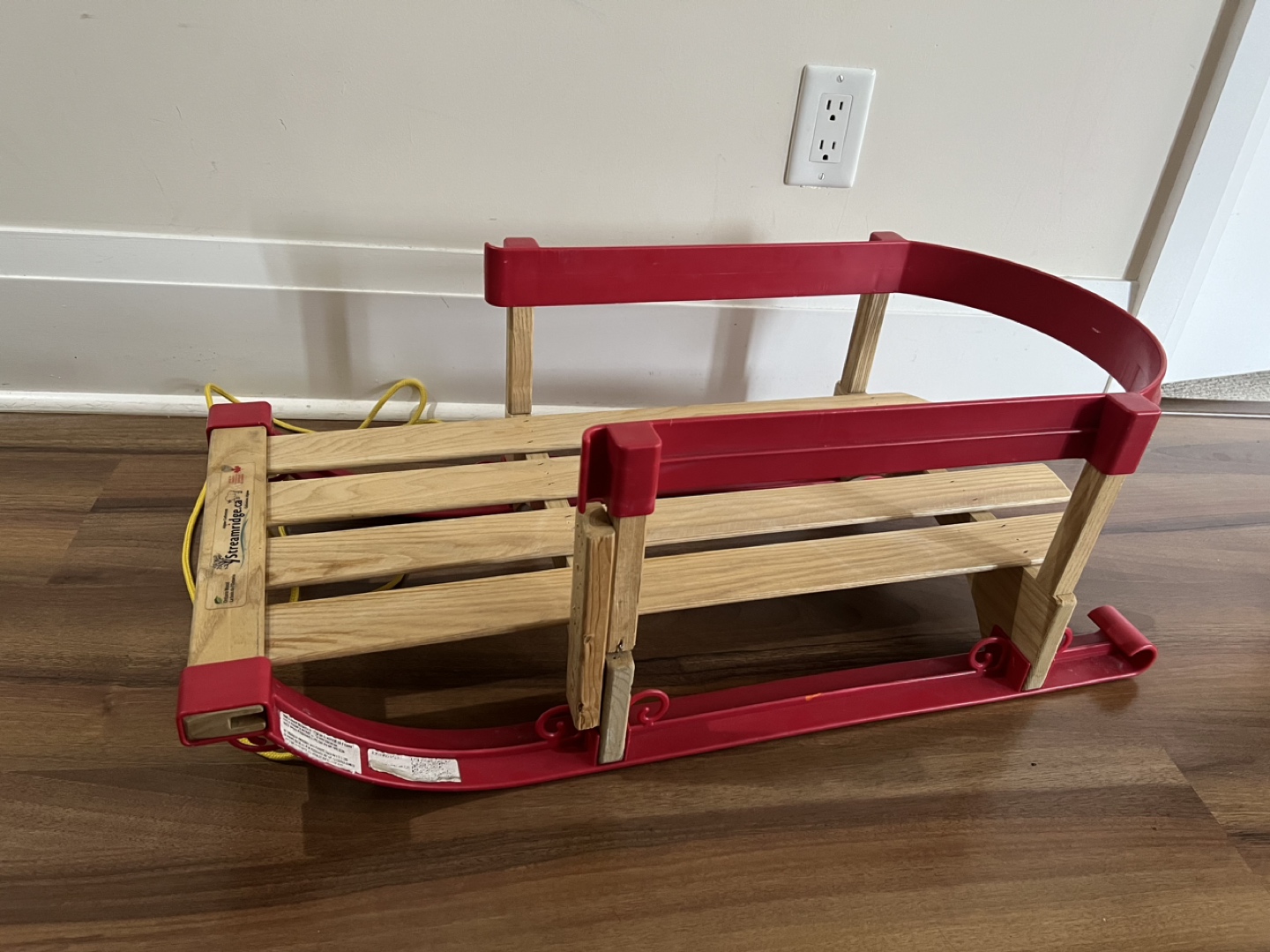 Wooden sled