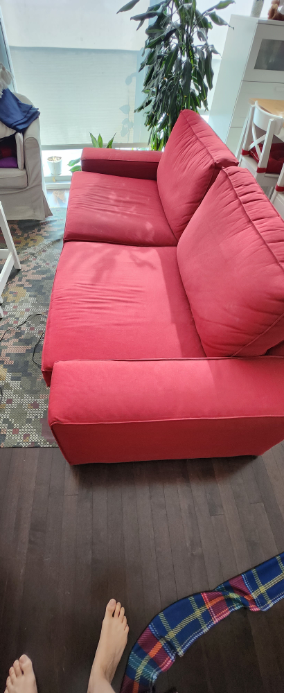 Ikea sofa and nested table set - photo 2