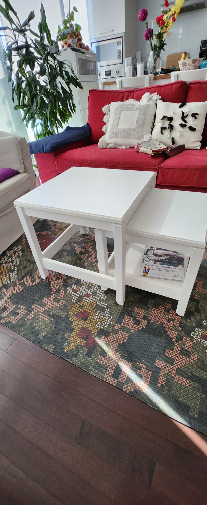 Ikea sofa and nested table set - photo 3