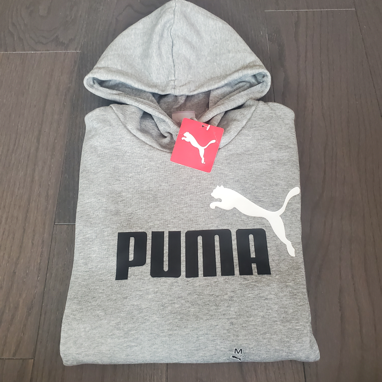 Grey Puma Logo Hoodie thumbnail