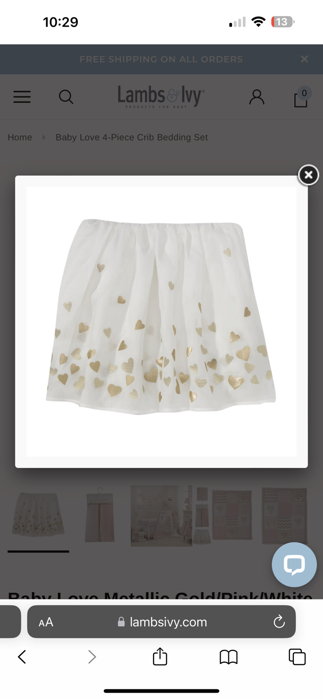 Baby love pink gold hearts nursery image indicator(2)