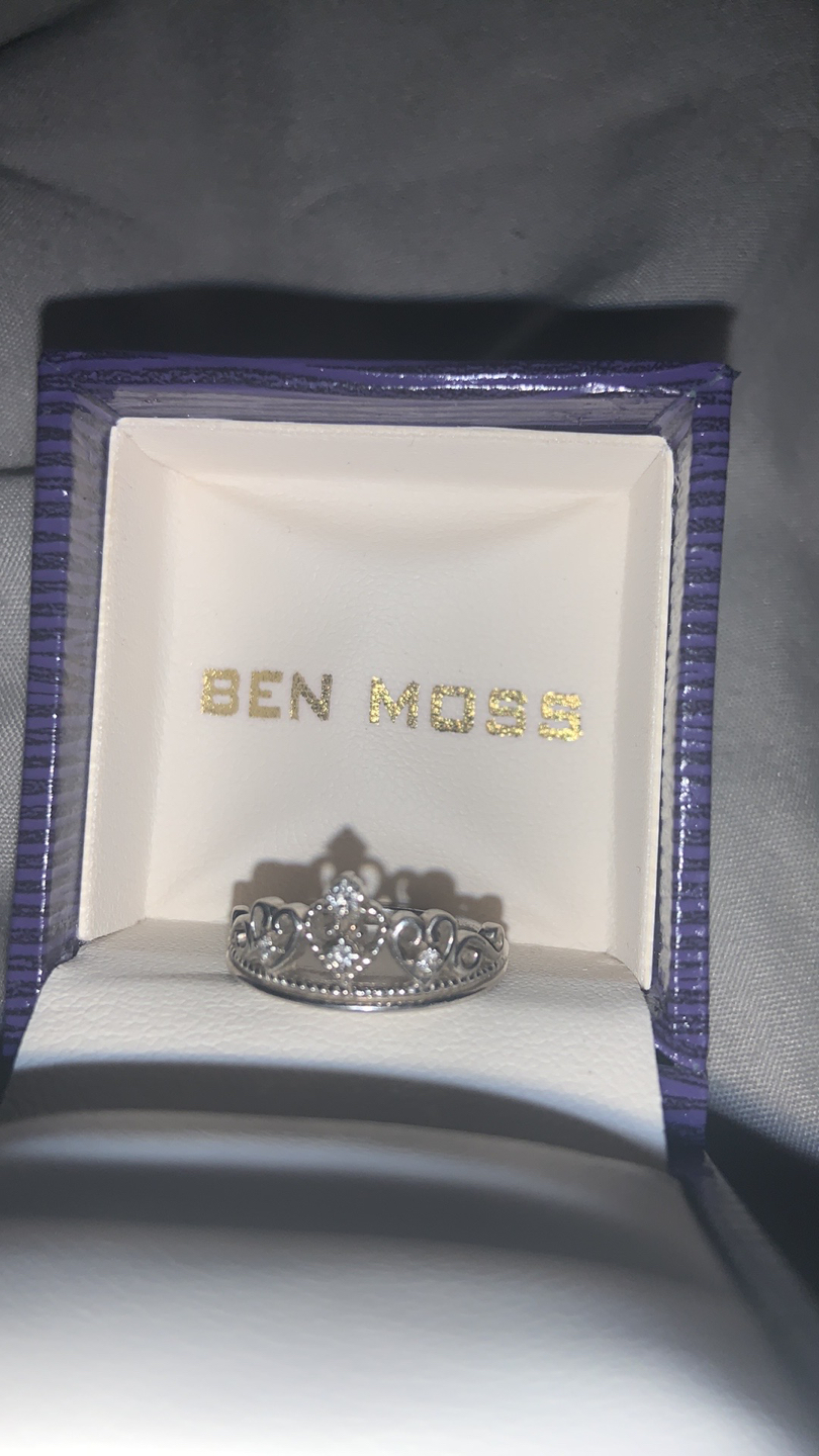 Ben Moss Sterling Silver Diamond Crown Ring thumbnail