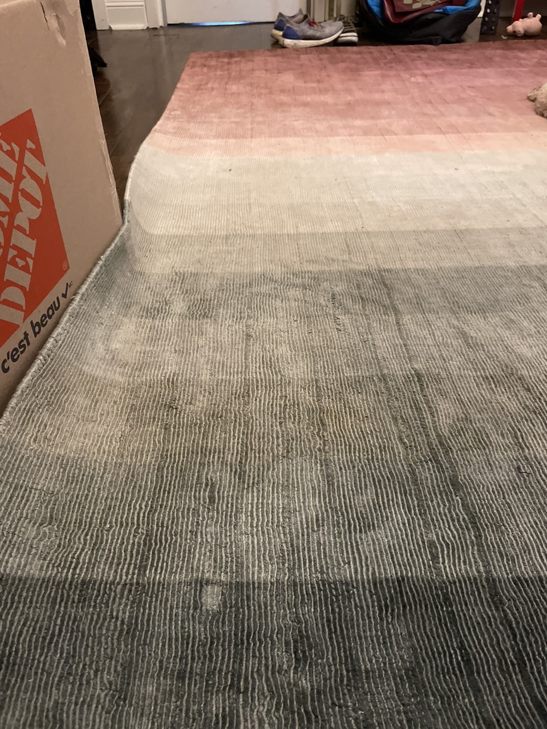 Wazo pink and grey rug - photo 2