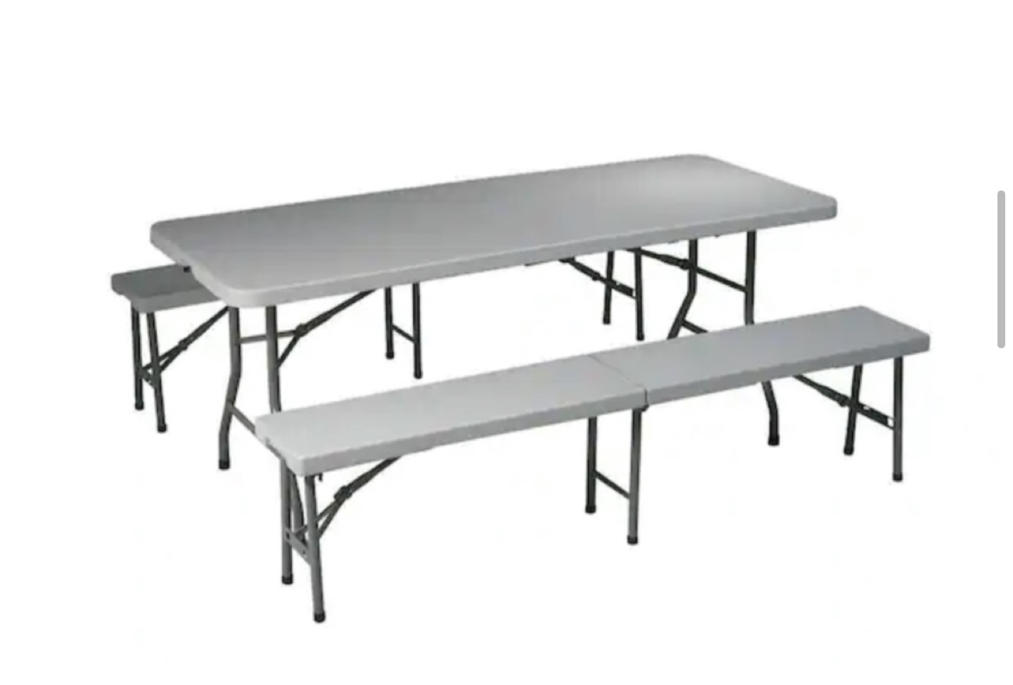 FOLDABLE TABLE + BENCHES