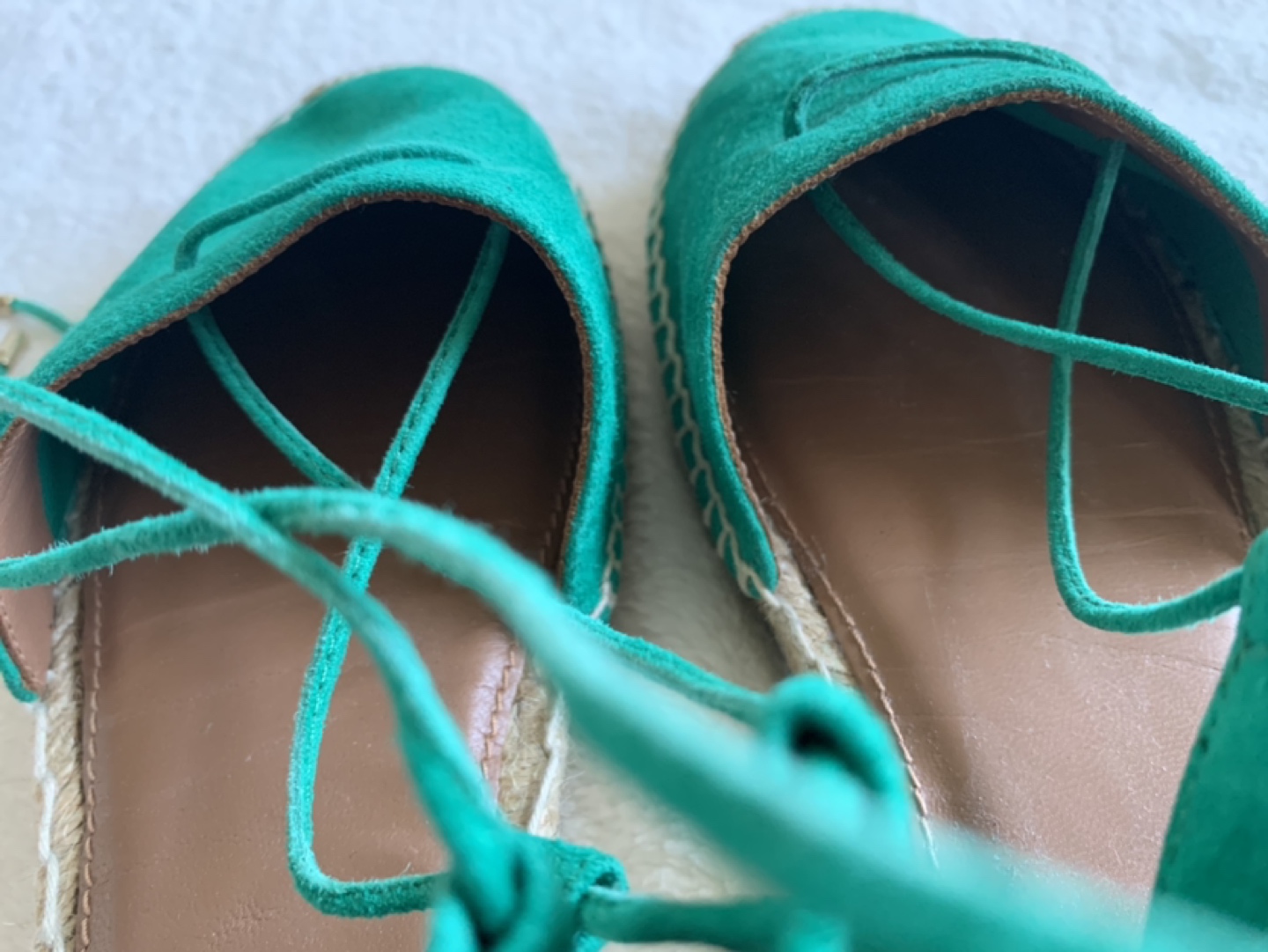 Aquazurra Kelly green Espadrilles- Size 9.5- Rare image indicator(3)