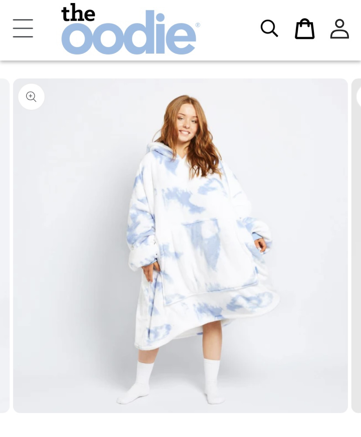 Blue Tie-Dye Oodie (Blanket Oodie)