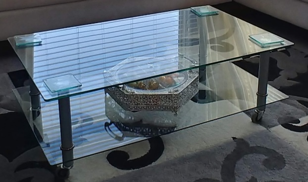 Glass center table