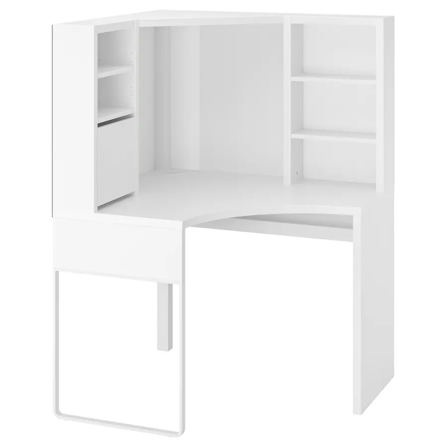 IKEA MICKE Corner work station/ desk/ computer table, white. - photo 2