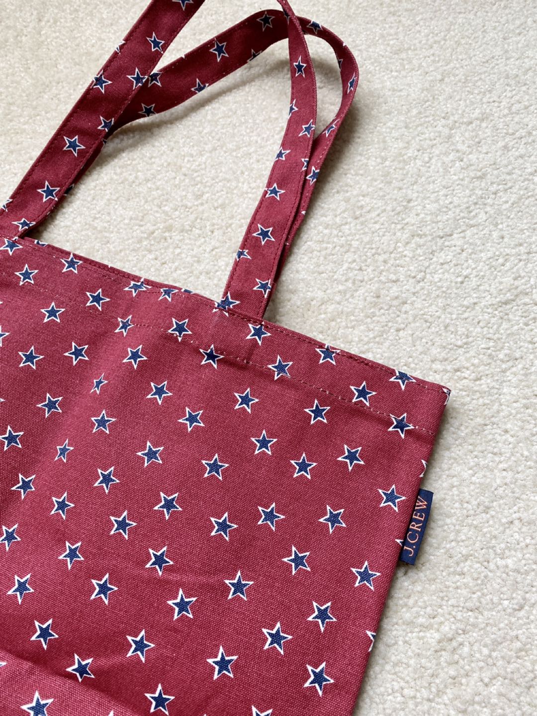 NEW J.Crew Canvas Fabric Tote Bag image indicator(2)