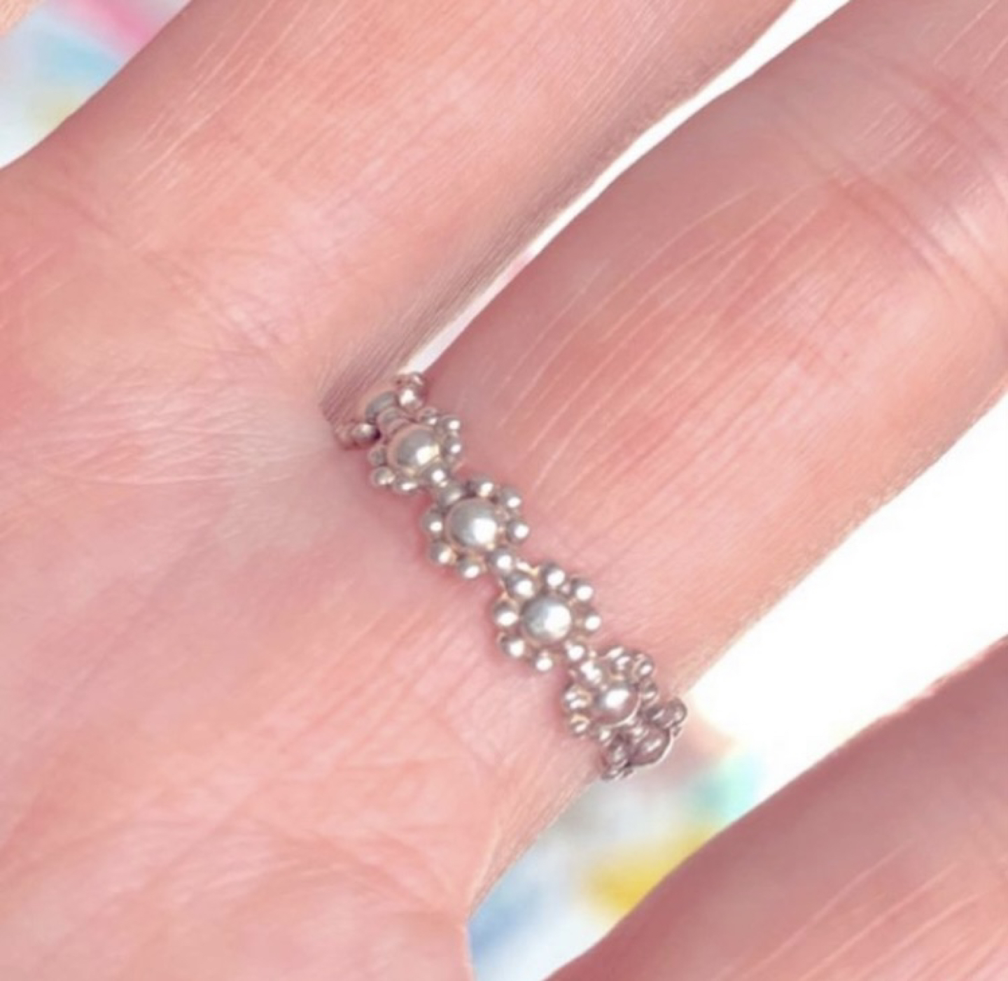 Vintage 1970’s Sterling Daisies Forever Ring image indicator(3)