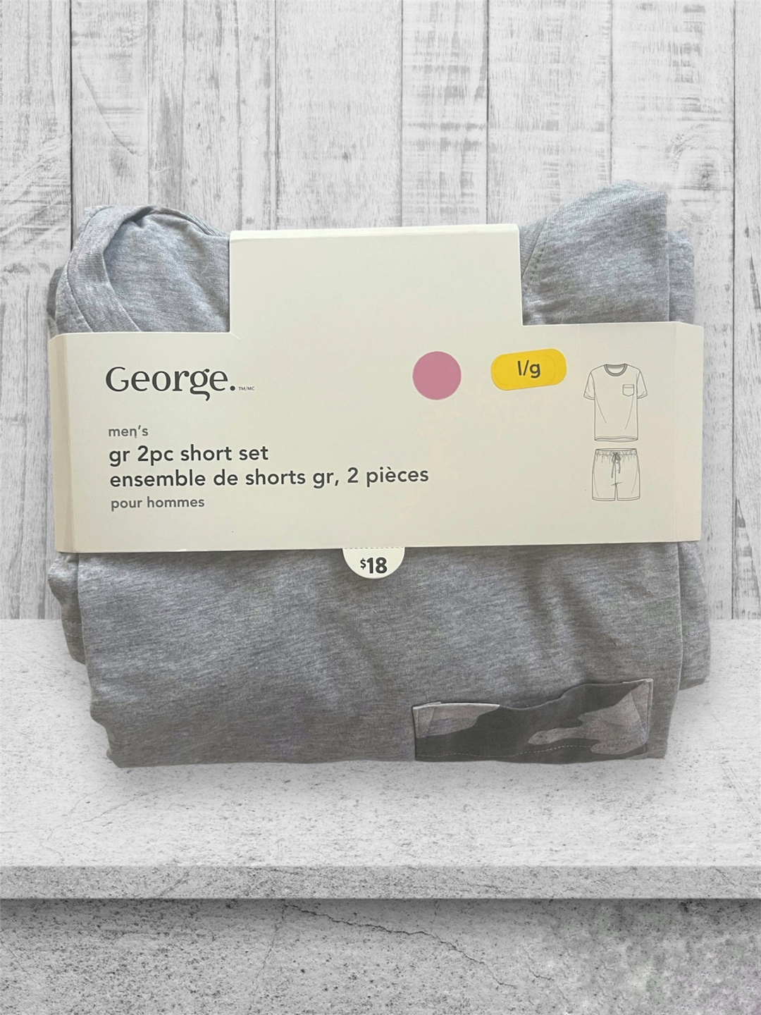 Men's' Tee and Short 2-Piece Set (Large Size)