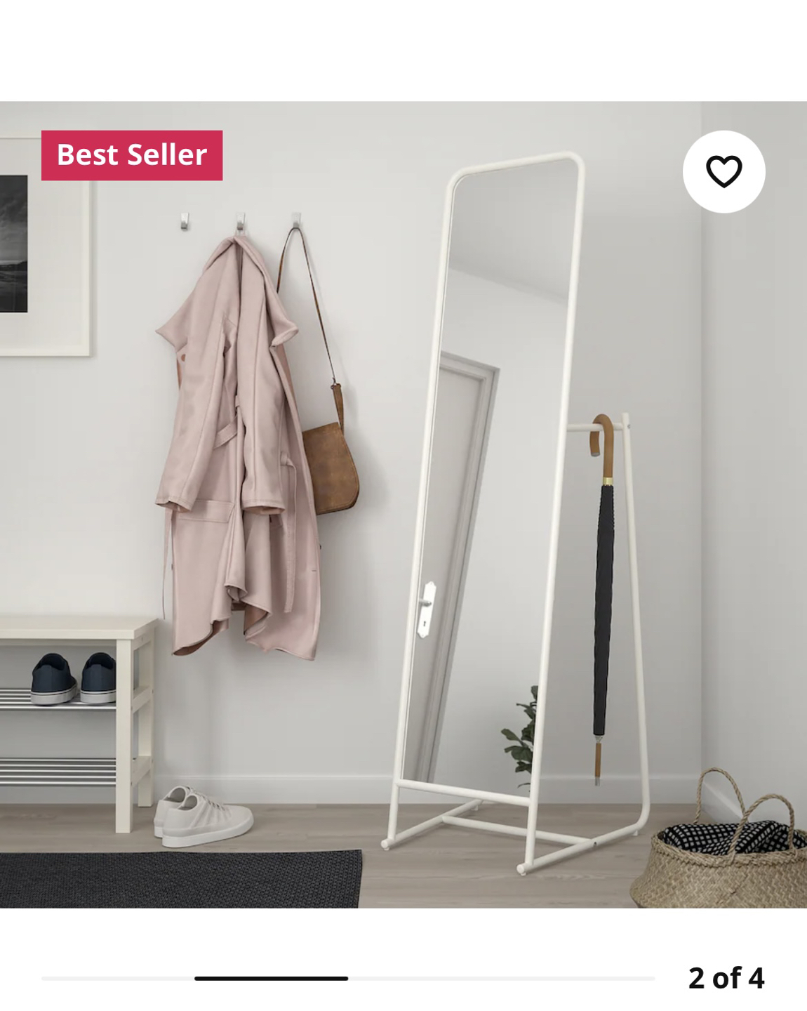 Ikea standing mirror (KNAPPER) - photo 2