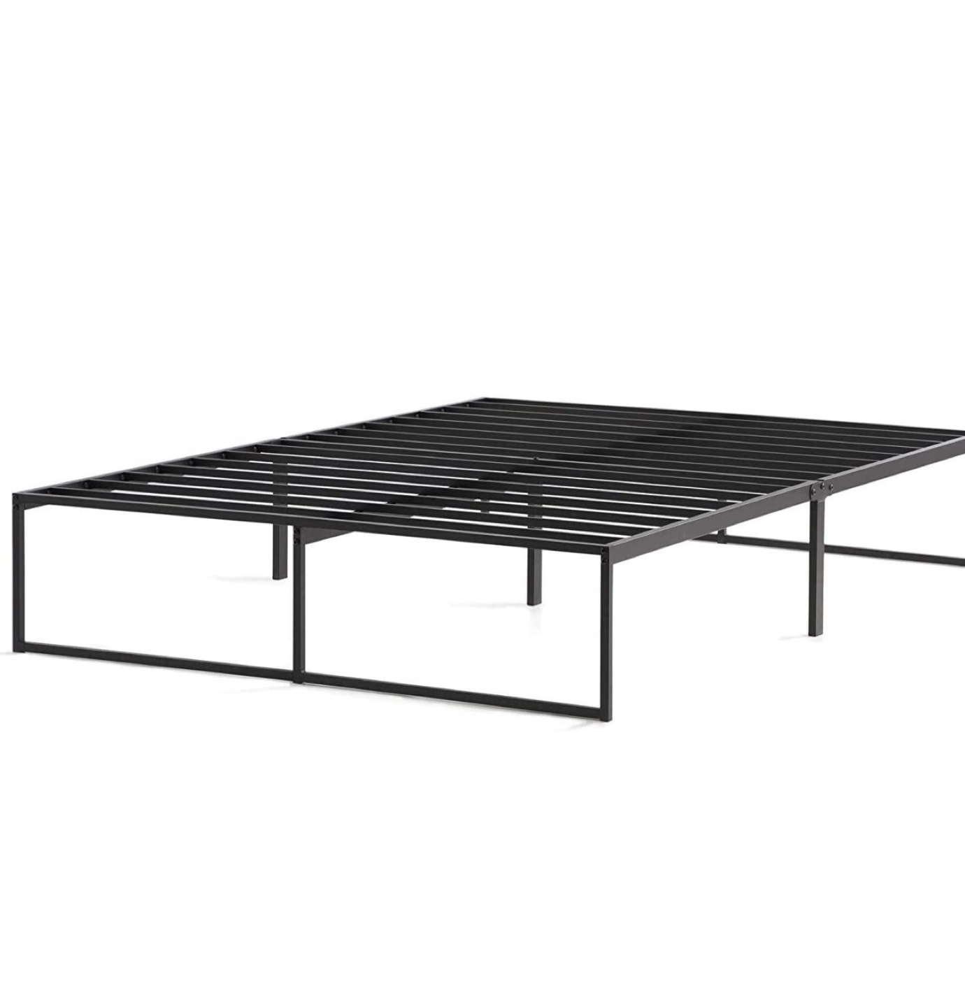 Queen platform bed + mattress - photo 2