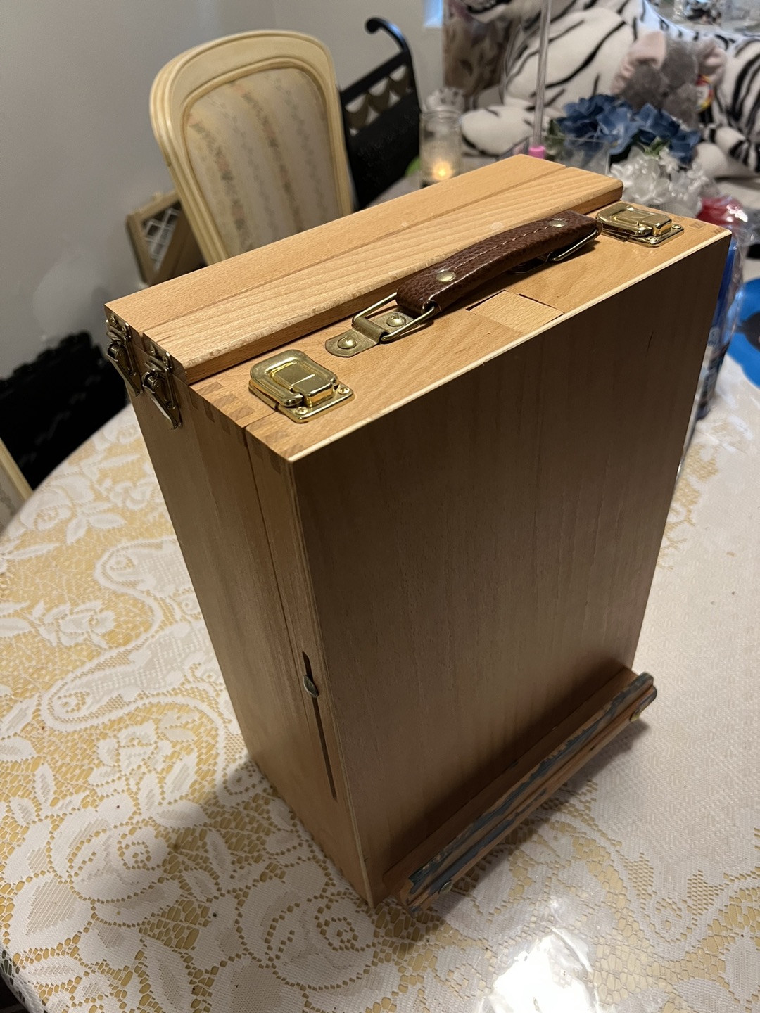 Artist storage and painting easel image indicator(6)