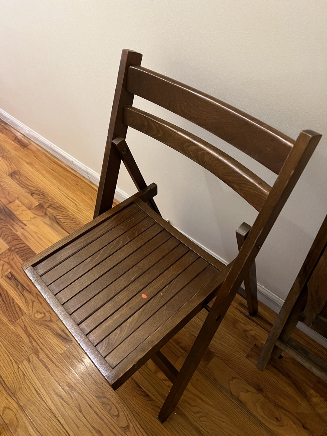 4 Antique Wooden Folding Chairs - photo 2