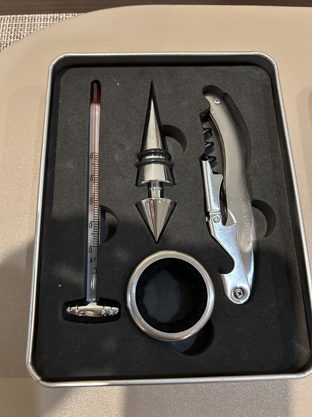 Wine opener, topper set #freecycle