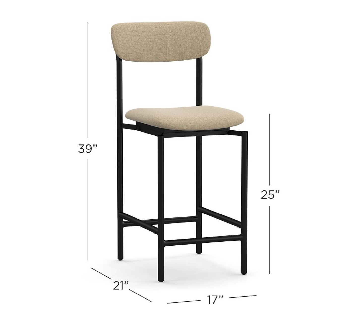 Pottery Barn Upholstered Wyatt Bar Stools - photo 5