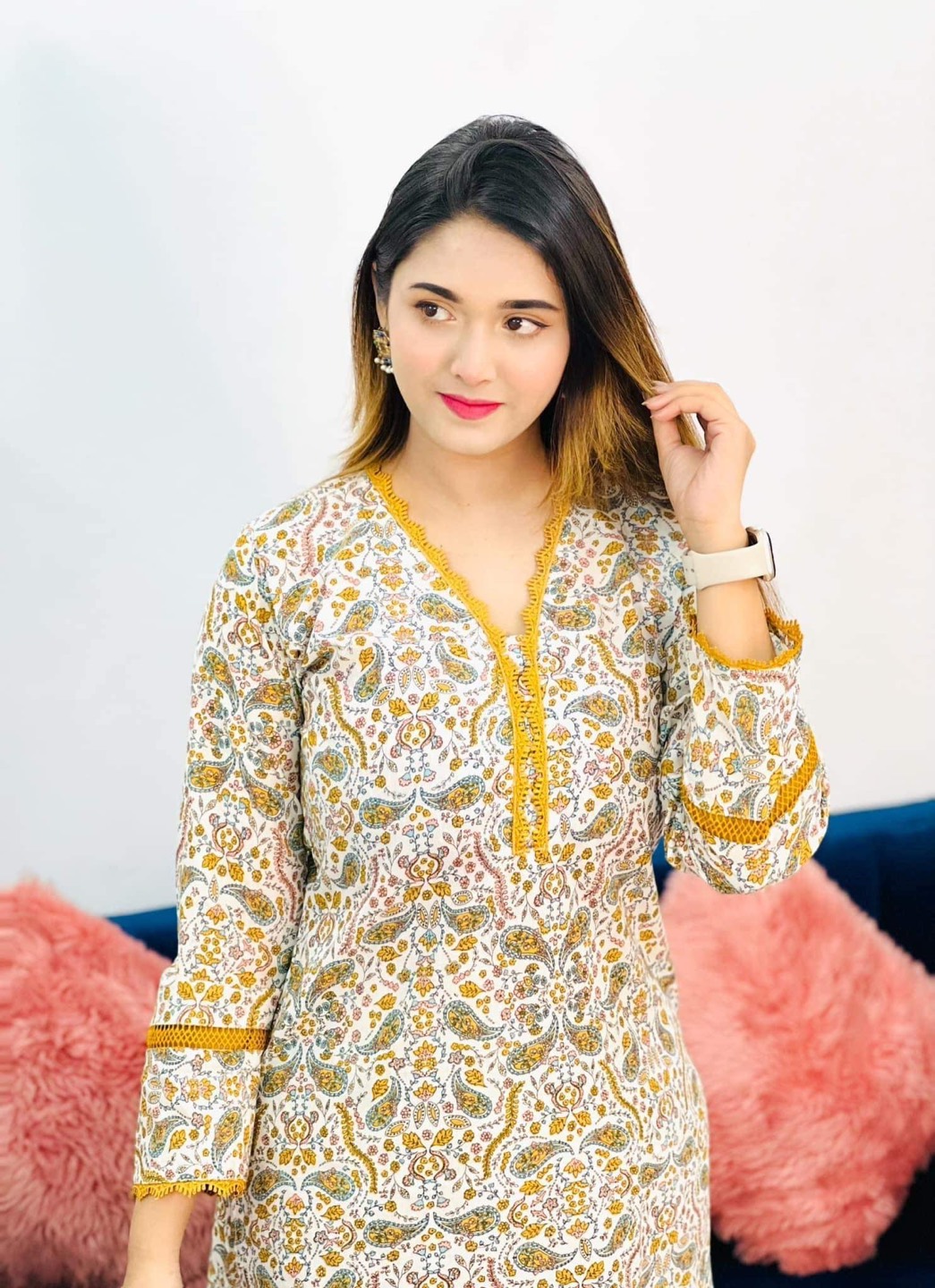 2 piece cotton dress SIZE M thumbnail
