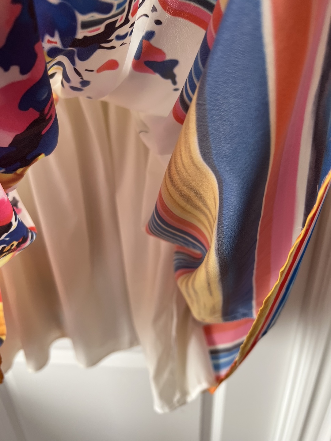 Valentino mini dress with stripes and flower print image indicator(6)