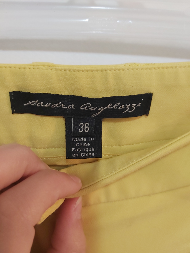 SANDRA ANGELOZZI yellow pants, size medium - photo 3