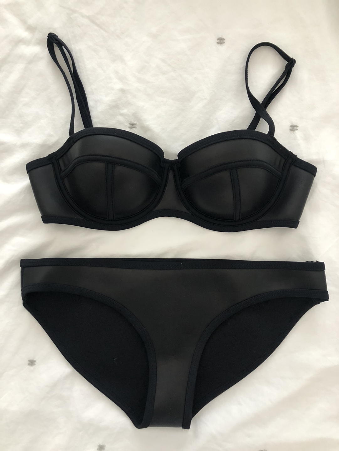 TRIANGL vegan leather swimsuit 💰 thumbnail