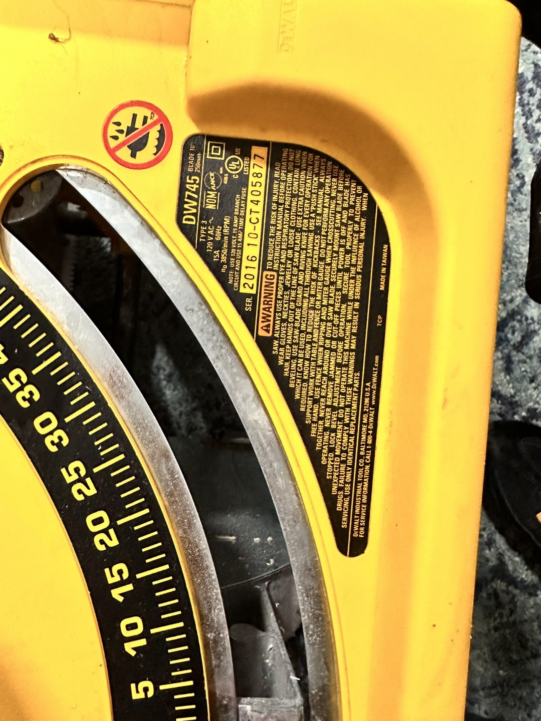 Dewalt Saw Table dw745 - photo 5